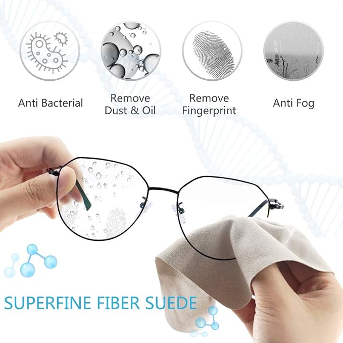 LifeArt Anti Fog Cloth for Eyeglasses, Microfiber Cleaning Cloth for Screen, Goggles and Ski Masks, Nano Technology, Reusable 700 Times, Safe on All Types of Lens Coating, Streak-Free (3 Pack)