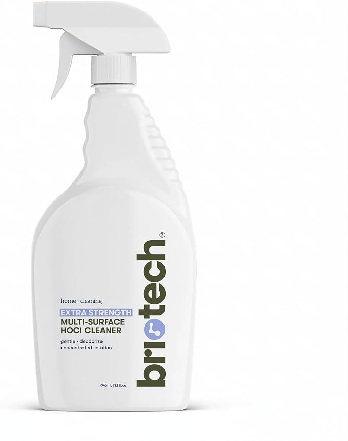 BRIOTECH Extra Strength HOCl Cleaner, 500 PPM Hypochlorous Acid Concentrate, ULV Foggers & Humidifiers, Professional Deodorizer for Dental, Offices, Schools, Homes, Peroxide Free, 32 fl oz