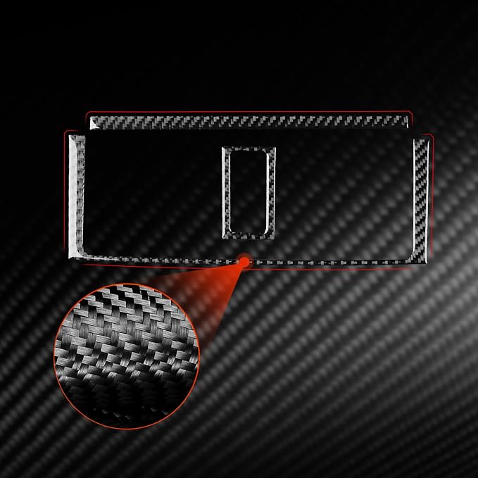 Real Carbon Fiber Trim for Honda Accord Accessories | for 2003 2004 2005 2006 2007，Central Console A/C Air Outlet Vent，Thick Overlay Sticker Decal