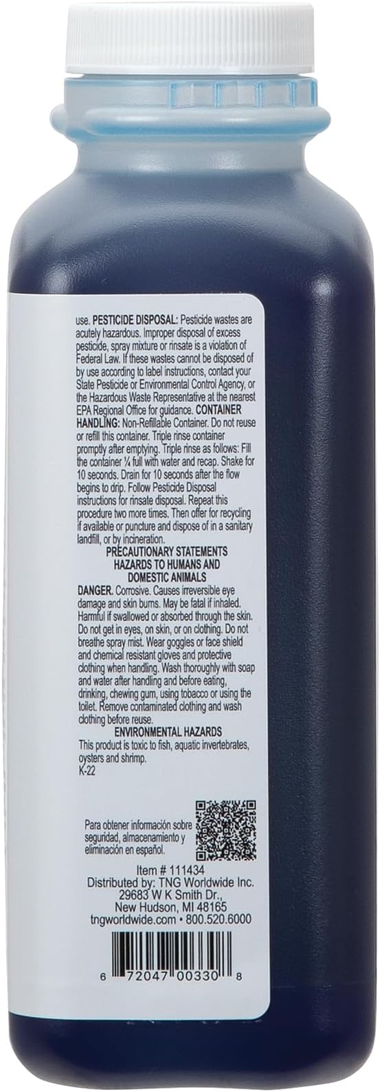 ForPro Total-Cide Disinfectant Solution, 2X Concentrated Formula, Hospital Grade Sanitizer & All Purpose Cleaner, 16 Fl Oz