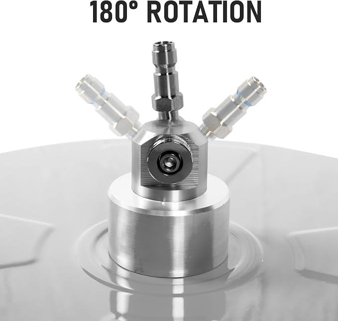 16" Pressure Washer Surface Cleaner with 4 Wheels, Stainless Steel Power Washer Surface Cleaner for Driveways Sidewalks Patios, 1/4" Quick Connector, 2 Extension Wand, 4000 PSI