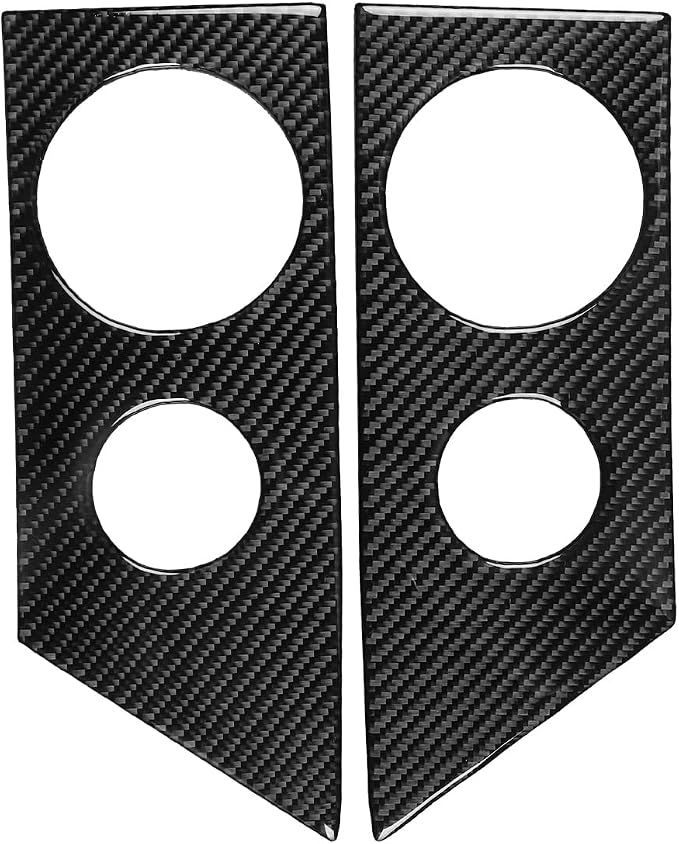 Air Vent Decals Fit for Ford Expedition 2007-2014 Real Carbon Fiber | Central Console Air Vent Decor Accessories|Thick Overlay|Anti-scratch|Self-adhesive