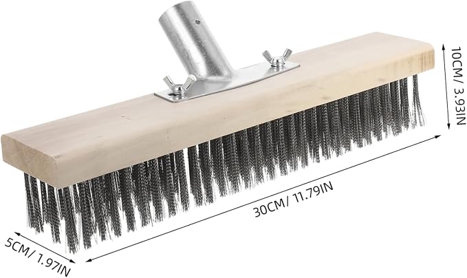 ABOOFAN Heavy Duty Metal Cleaning Brush Stainless Steel Wire Brush for Floors Hard Surface Scrubber