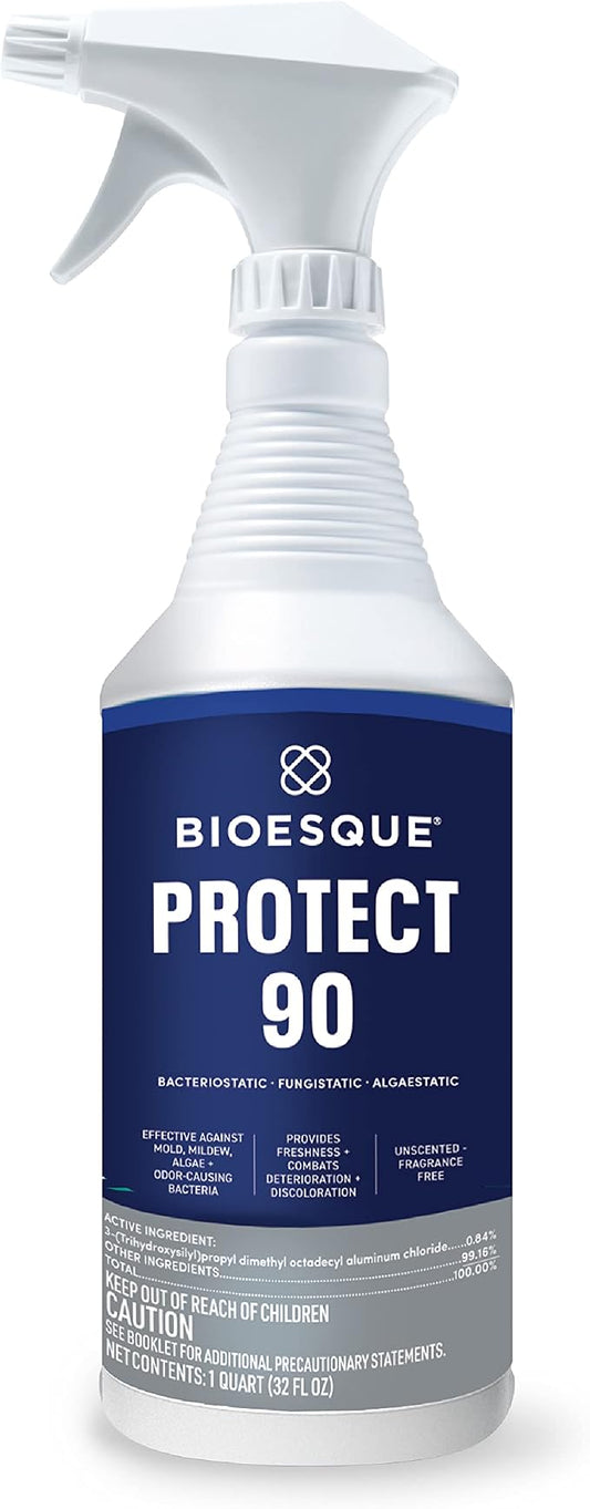 Bioesque Protect 90, Bacteriostatic, Fungistatic, Algaestatic Formula, Effective Against Mold, Mildew, Algae, & Odor Causing Bacteria, 32 Fluid Ounce (Pack of 1)