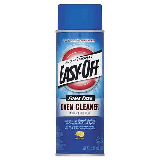 Easy-Off-74017 Professional Fume Free Max Oven Cleaner, Lemon 144 oz (6 Cans x 24 oz)