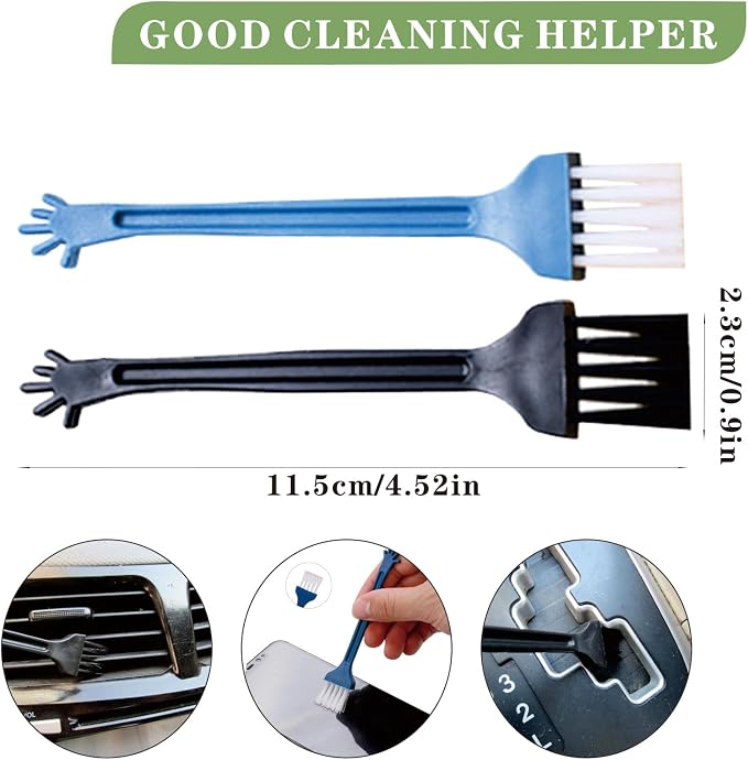 18Pcs Crevice Gap Cleaning Brush,Door Window Track Groove Corner Crevice Cleaning Brushes for Cleaning Window Grooves, Bathroom, Toilet Corner, Kitchen, Faucet, Sink
