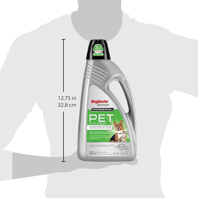 Rug Doctor by BISSELL Pet Deep Carpet Cleaner Solution 80 oz
