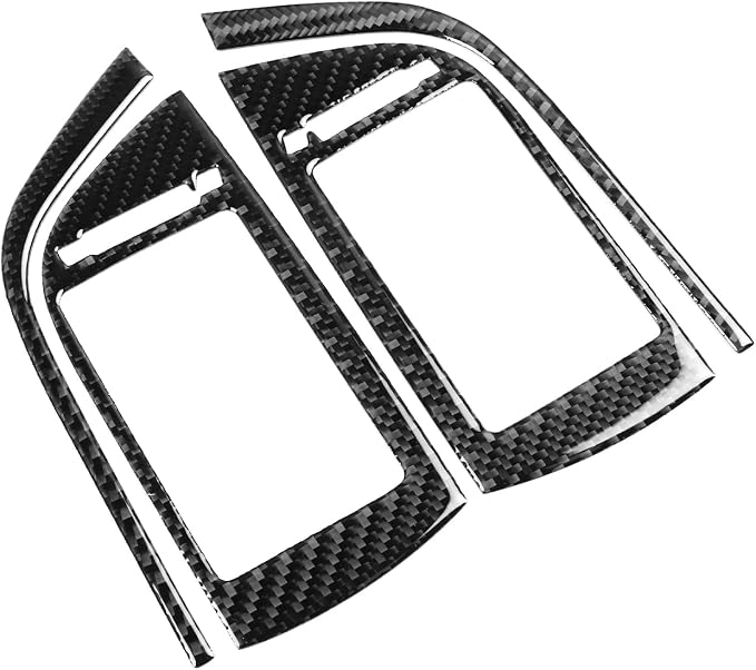 Real Carbon Fiber Trim for Toyota Camry Accessories | for 2012 2013 2014 Dashboard Air Vent Wind Outlet Panel Sticker Interior Thick Overlay Decal