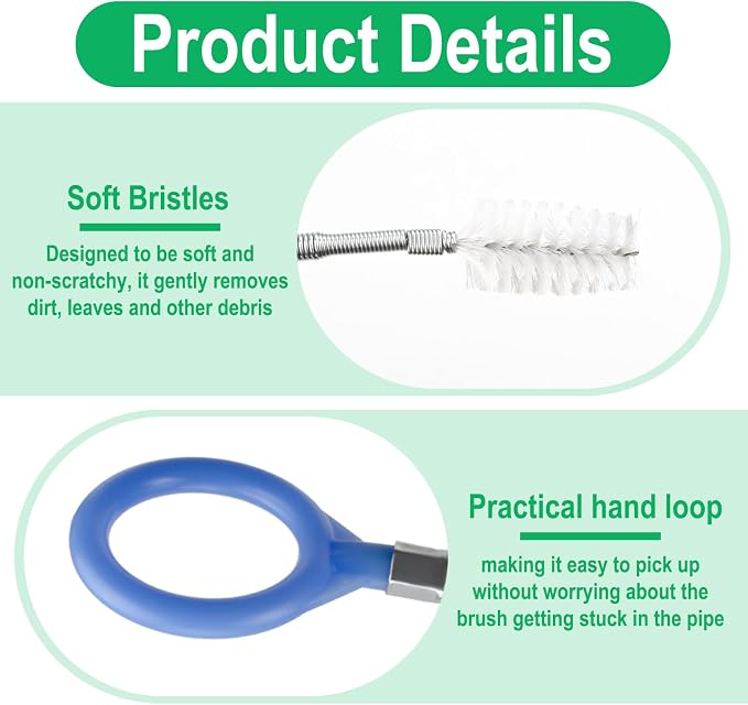 Auto Sunroof Drain Cleaning Tool, 78 Inch Flexible Tube Cleaning Brush | Drain Brush Extra Long Pipe Cleaners for Cars, Car Accessories, Car Sunroof Drain Hole Cleaner for Drains, Sewers, Windshield