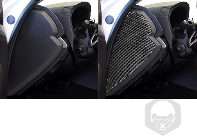 Real Carbon Fiber Trim for Infiniti Accessories | for Infiniti G37 2010-2013 G25 2011 2012 Q60 2014 2015 Side Dash Panel Interior Thick Overlay Decal - B