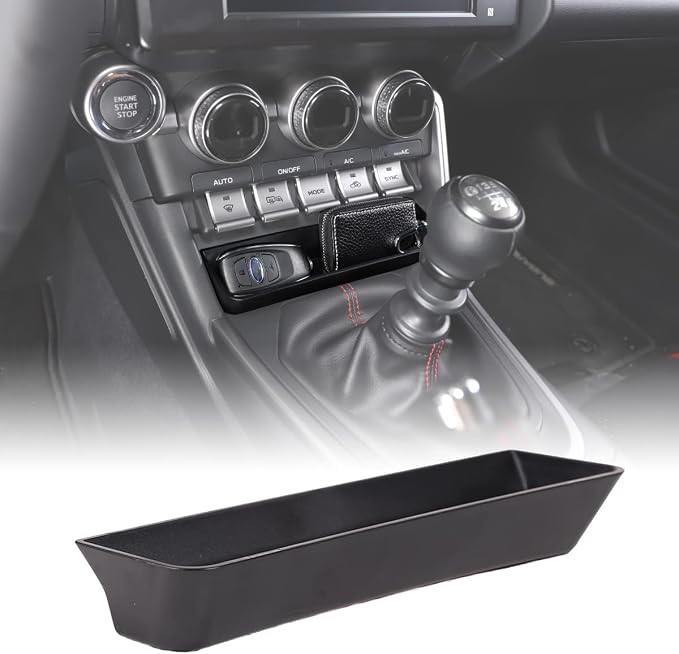 Central Armrest Storage Box Secondary Storage Center Console Organizer Tray Fit for Subaru BRZ 2022-2025 & Fit forToyota GT86 2022-2025, Center Console Storage Box, ABS Console Storage Tray Organizer