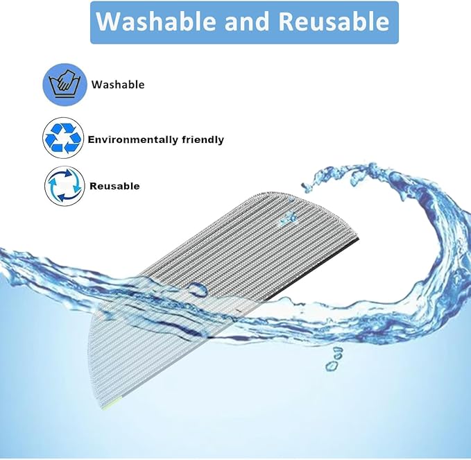 Replacement Mop Pads Compatible with Shark AV2800ZE RV2820YE RV2820ZE AV2820S AV2820AE RV2800AE RV2800S PowerDetect Never Touch Pro Robot Vacuum,Washable Reusable Replacement Microfiber Soft Mop Pads