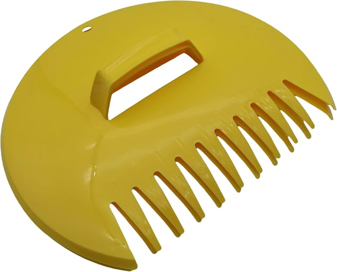 Leaf Scoops Hand Rakes - Lightweight, Garden and Yard Leaf Scoops Hand Rakes, Durable Grabber Tool for Scooping Up Leaves, Spreading Mulch, Gardening( 1 Pair, Yellow)