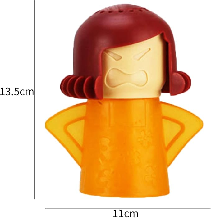 UgyDuky 4 Pack Angry Mom Microwave Cleaner Microwave Oven Steam Cleaner Doll Use Water and Vinegar High Temperature Cleaning Kitchen Cleaning Tool for Home and Office