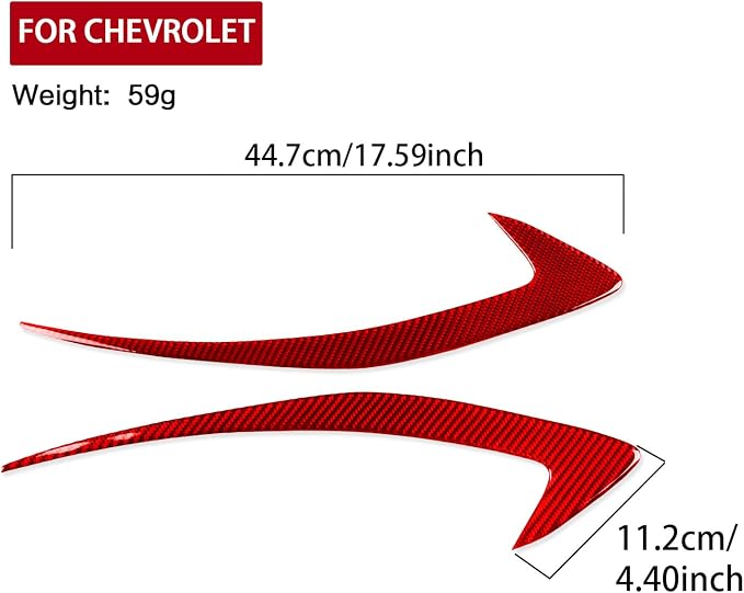 Real Carbon Fiber Trim for Chevy Malibu 9th Gen Accessories | for 2016-2024 Headlight Eyebrow Eyelids Strips Sticker Exterior Thick Overlay Decal
