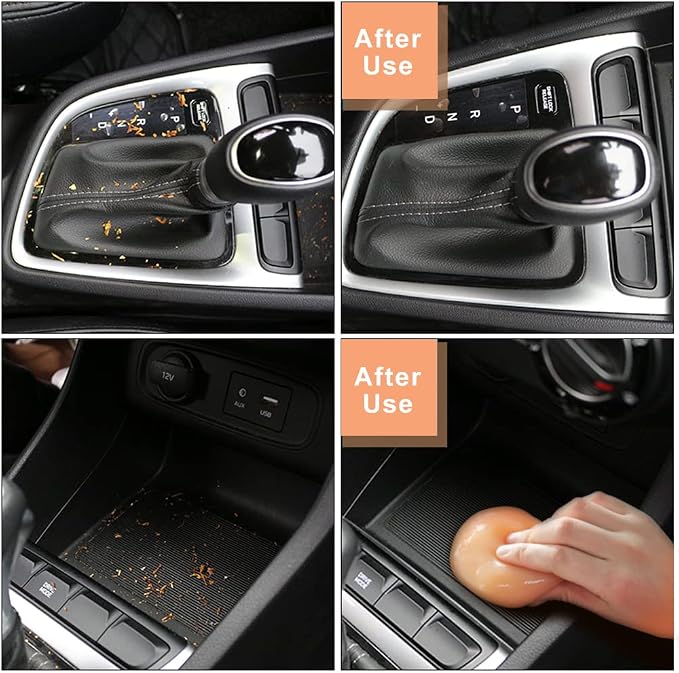 TICARVE 2Pack New Cleaning Gel Detail Putty Car Gel Auto Detailing Tools Car Interior Cleaner Car Cleaning Slime Car Assecories Keyboard Cleaner Orange (320g/11.2oz) | Car Interior Cleaner Car Detailing Kits Detail Tools For Cars Keyboard Office Laptop...