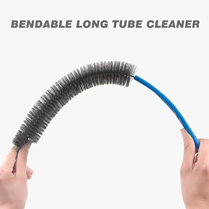 Drain Brush and Drain Snake Cleaner Tools Set, Flexible Drain Hair Remover Tool with Long Pipe Drain Cleaning Brush Drain Clog Remover for Home Sink Overflow