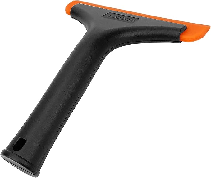Super Flexible Silicone Squeegee, Auto Water Blade, Water Wiper, Shower Squeegee, 5.9'' Blade and 7.5'' Long Handle, for Car Windshield, Window, Mirror, Glass Door