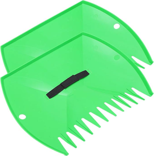 FAVOMOTO Leaves Cleaning Rake Snow Sweeping Clamp for Garden Lawn 2pcs Handheld Leaf Collector Tool with Portable Design and Snow Removal