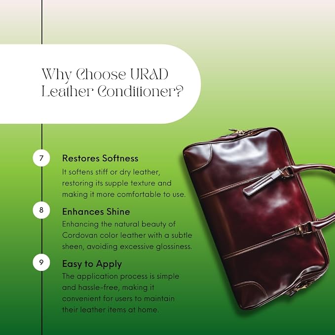 Leather Conditioner 50ml Cordovan – Compact, Color-Revitalizing Leather Care for Cordovan Shoes, Bags, and Accessories