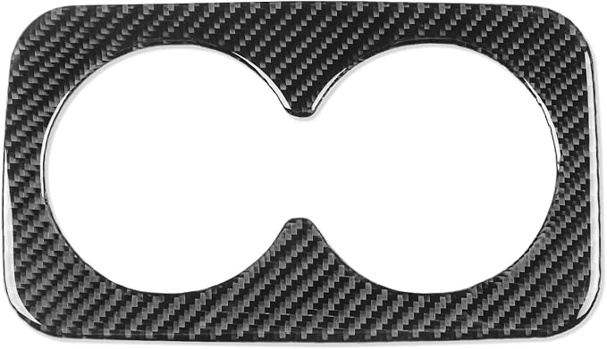 Rear Cup Holder Panel Stickers Fit for Chevrolet Blazer 2019-2025 | for L/LT/RS/Premier | Real Carbon Fiber | Accessories | Rear Cup Holder Panel Cover | Thick Overlay | Self-adhesive