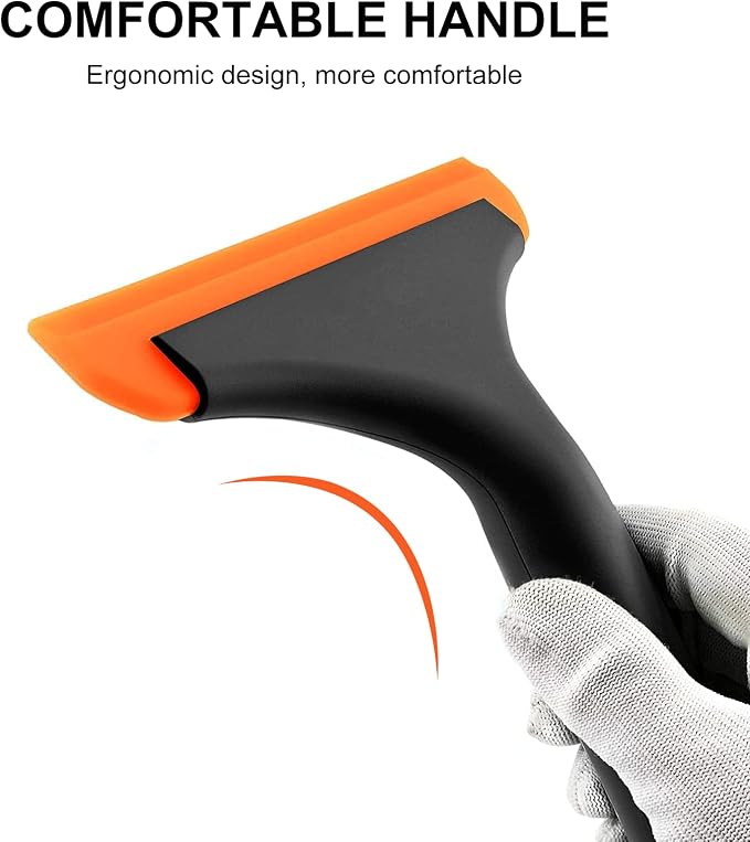 SetSail Shower Squeegee for Glass Doors, Small Squeegee for Shower Glass | Mini Silicone Squeegee for Window, Glass Door, Bathroom, Mirror, Car Window