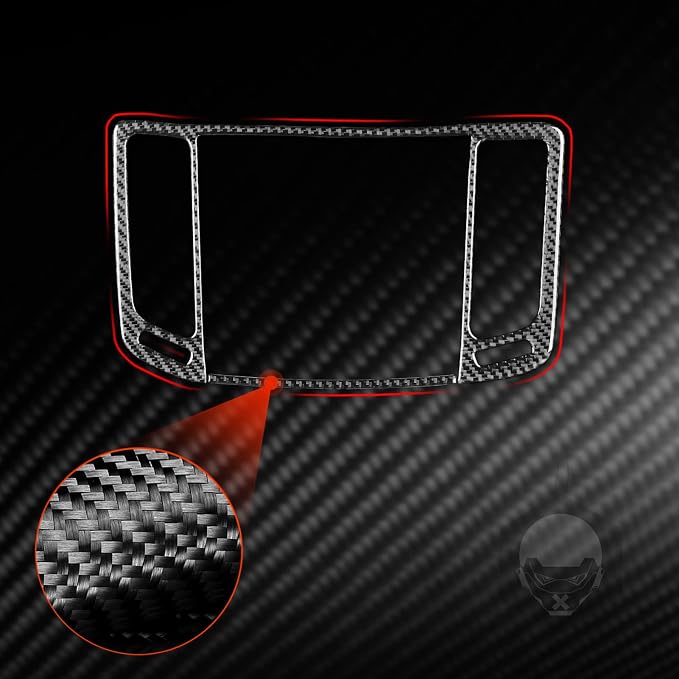 Real Carbon Fiber Trim for Infiniti Accessories | for G35 G37 G25 Q60 Q40 2007-2015 X S Sedan Coupe Convertible Dash Navigation Air Vent Frame Interior Thick Overlay Decal