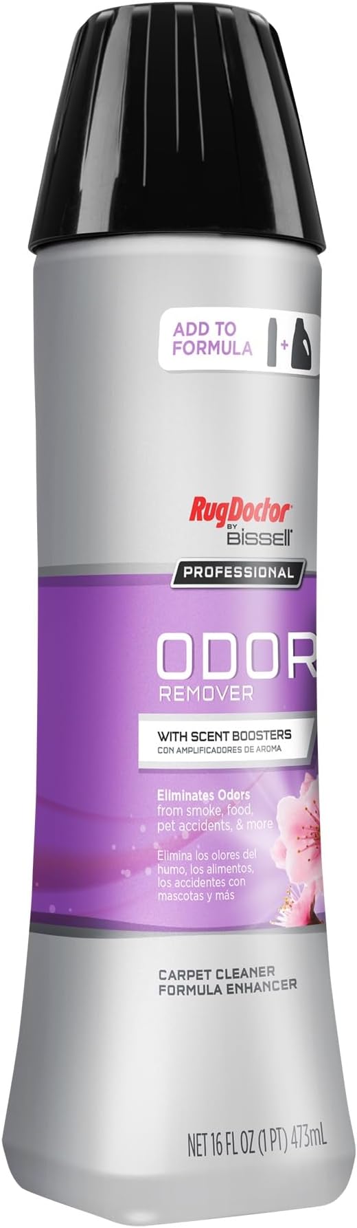 Rug Doctor by BISSELL Odor Remover with Scent Boosters 16oz. | Carpet Cleaner Solution Enhancer Eliminates Odors from Smoke, Pet Messes and More, With a Clean Scent of Fresh Citrus Bloom