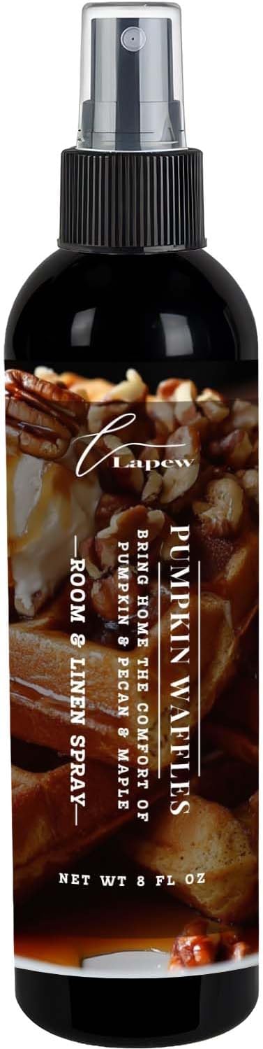 Lapew Room & Linen Spray | Fragrance Mist for Home, Car & Office | Fabric & Air Freshener | Neutralizing Mist | Made in USA | Pumpkin Waffles