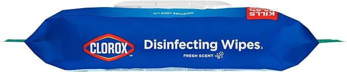 Clorox Disinfecting Wipes Flex Pack, Bleach Free, Fresh Scent, 75 Count (Pack May Vary)
