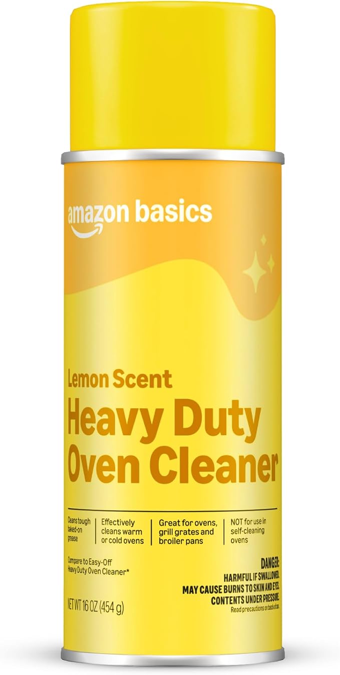 Amazon Basics Heavy Duty Oven Cleaner, Lemon Scented, 16 oz, Pack of 1