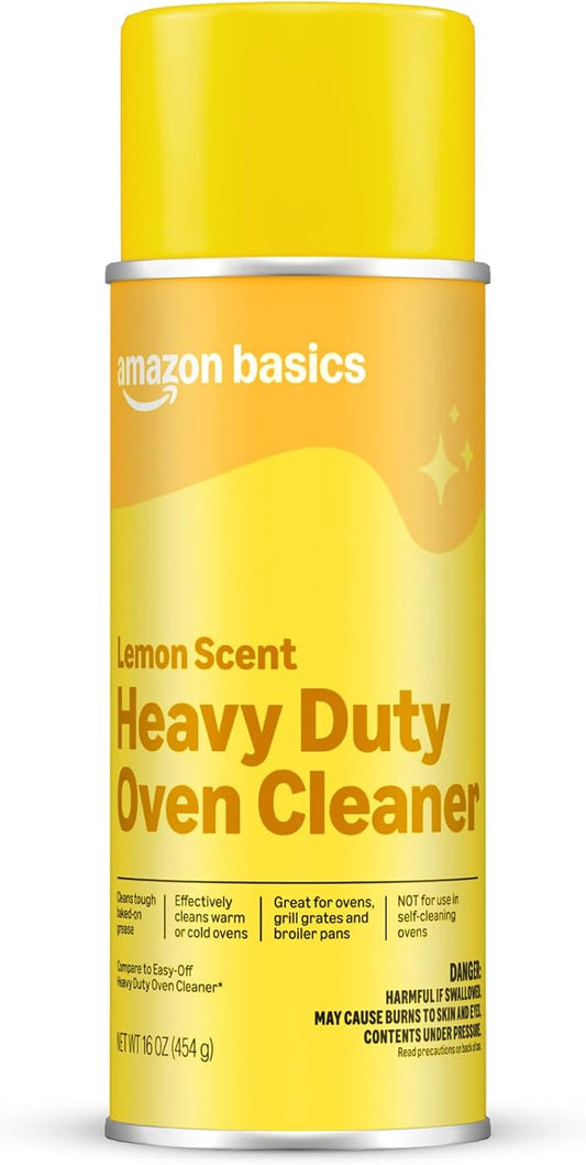Amazon Basics Heavy Duty Oven Cleaner, Lemon Scented, 16 oz, Pack of 1