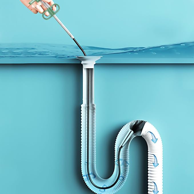 Drain Unblocker Pipe Dredging Tool with Innovative Clog Remover Sink Unblock Tool for Home and Commercial Use
