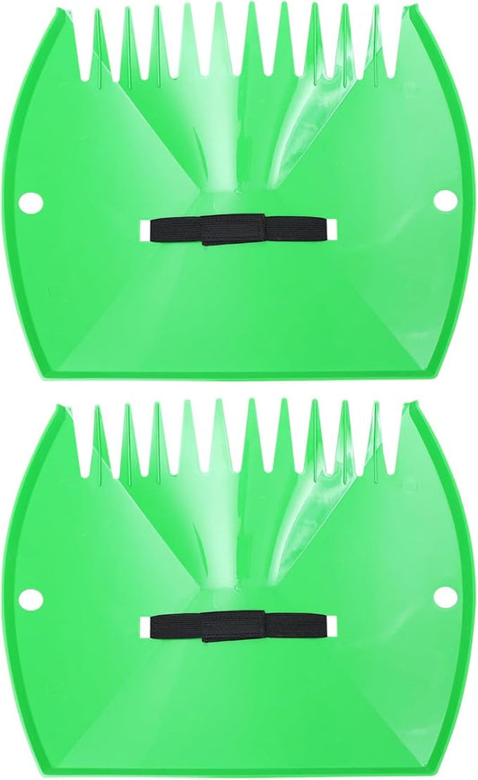 VICASKY Leaves and Snow Sweeping Rake Tool Plastic Garden Cleaning Rake Leaf Collecting Clips Lightweight Handheld Lawn and Patio Care