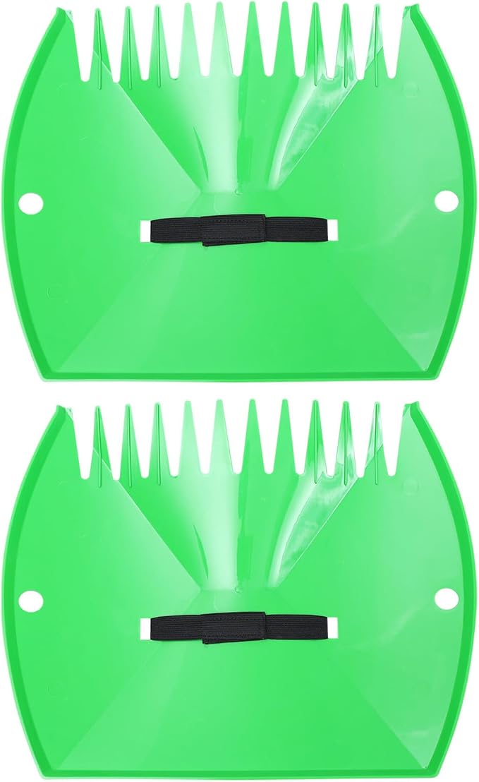 Leaves Cleaning Clamp and Snow Sweeping Rake for Garden Use, Handheld Fallen Leaves Collector with Sturdy Garden Cleaning Accessory for Lawn and Patio Snow Removal