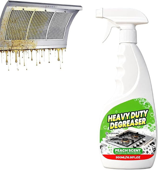 Heavy Duty Kitchen Degreaser Spray,17oz Multipurpose Degreaser (1) | 2026 New All Purpose Grease Cleaner for Stove, Oven, Range Hood, Microwave