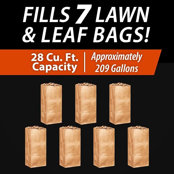 Agri-Fab 44 In Tow-Behind Lawn Sweeper with 28 Cu Ft Flow-Through Hopper Bag, Adjustable Brush Height, and Dump From Seat Handle