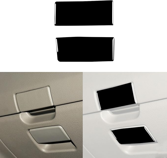 Glossy Bright Piano Black Car Co-Pilot Glove Storage Box Handle Switch Cover Decoration Sticker Interior Trim Compatible with Toyota Corolla 2009 2010 2011 2012 2013 Auto Trim Accessories