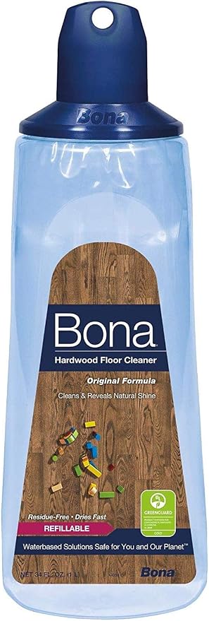 Bona Hardwood Floor Cleaner Refillable Cartridge, 34 oz (2 Pack)
