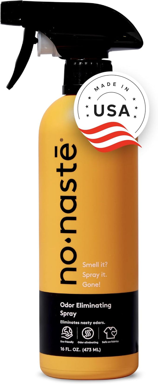 Nonaste Shoe, Sneaker & Gym Bag Odor Eliminator Spray, 16 oz, Pack of 1 | Spray Eliminates Odor in Shoes, Sneakers, Gym Bags, Sports Gear & Yoga Mats. Long-Lasting, Fabric-Safe Refresher