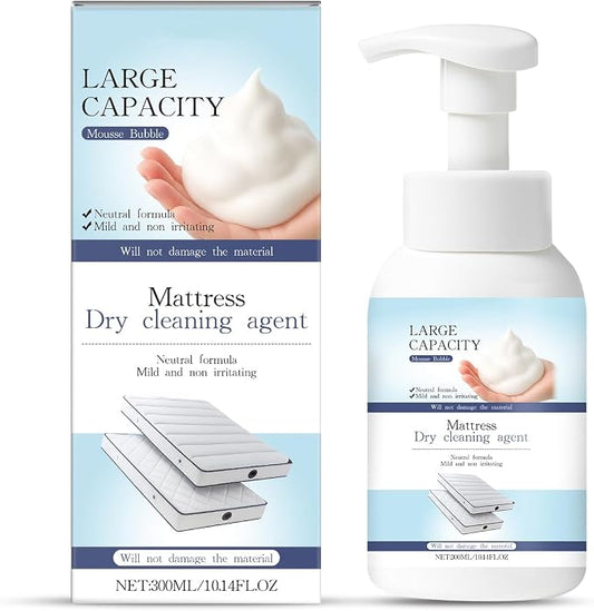 Mattress Cleaner Foam Spray - Stain Remover, No-Rinse | Helps remove urine, pet & yellow spot stains from pillows, couches, upholstery & fabric; dry cleaning agent, 10.14 fl.oz