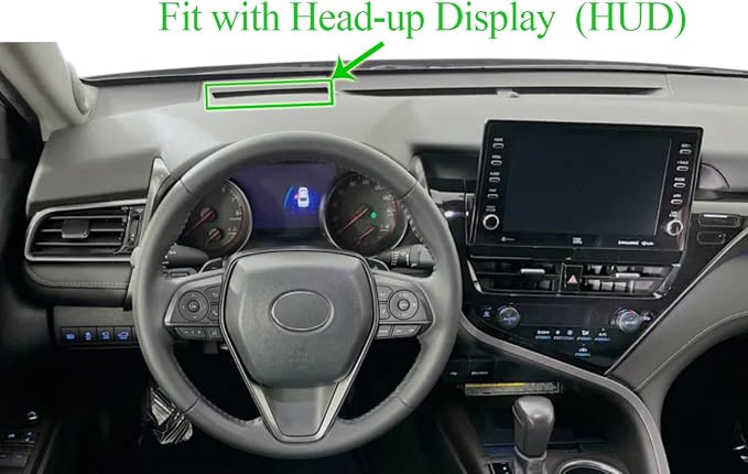Yiz Dash Cover Mat Pad Fit for Toyota Camry | with Head Up Display, Custom Dashboard Cover Pad Carpet