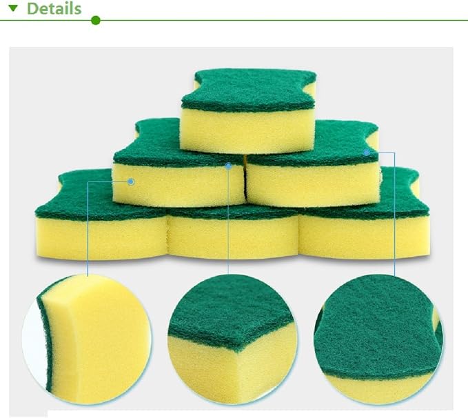 Kitchen Cleaning Sponge,Eco Non-scratch for Dish,Scrub Sponge(Pack of 24)