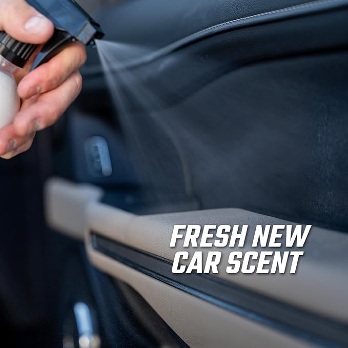 Slick Products Multi-Surface Interior Conditioner – Cleans & Conditions Vinyl, Plastic & Leather – Non-Greasy Car Interior Cleaner & Protectant – Fresh New Car Scent – 32 oz.