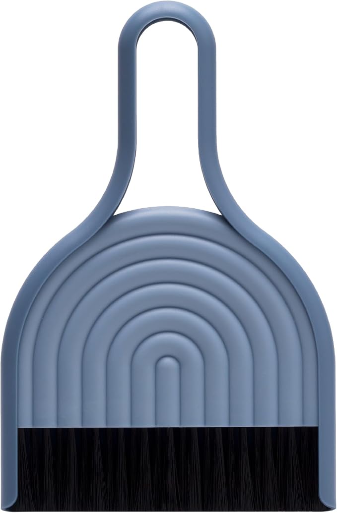 Peleg Design DustArch - Mini Dustpan and Brush Set, Small Dustpan and Broom with Modern Charm, Handheld Broom and Dustpan Set for Home, Office & Travel
