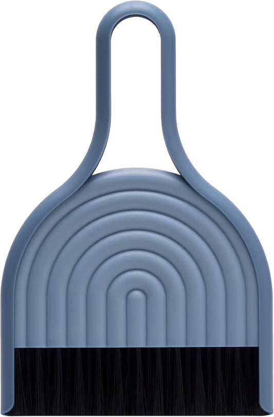 Peleg Design DustArch - Mini Dustpan and Brush Set, Small Dustpan and Broom with Modern Charm, Handheld Broom and Dustpan Set for Home, Office & Travel