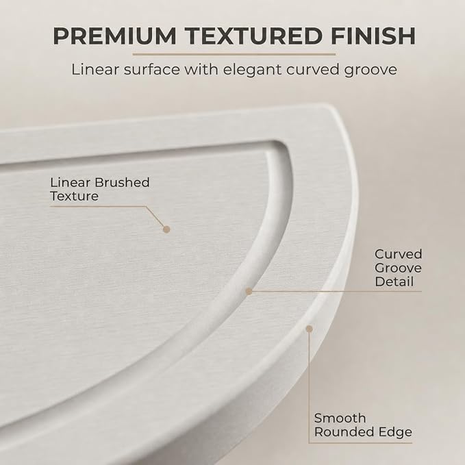 Corner Counter Shelf, Water Absorbing Stone Drying Tray Mat for Kitchen & Bathroom Sink, Diatomaceous Gold Faucet Coaster Soap Dish Rack Riser Dispenser Sponge Holder, Beige, 8.5" x 8.5"