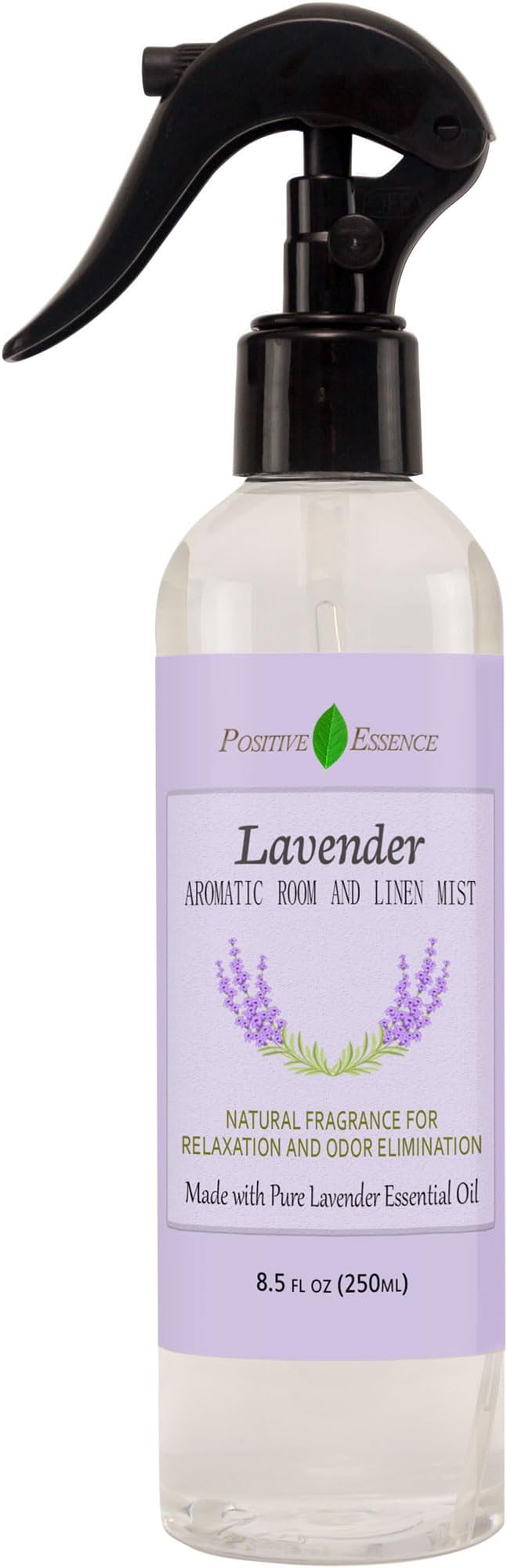 Lavender Room & Pillow Spray with Essential Oil, Linen Mist, 8.45 fl oz | Plant-Based Formula, Fabric Freshener, Small-Batch Crafted, Vegan & Cruelty-Free, No Artificial Fragrance