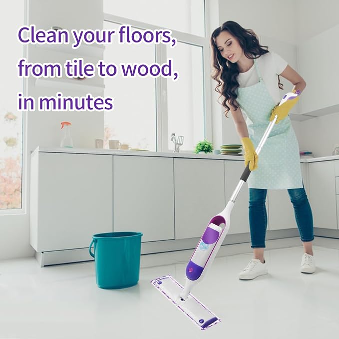 20 Pack Disposable Power Mop Pads for Swiffer Power Mop Pads, Compatible with Swiffer Power Mop Refills, Unscented Spray Replacement Floor Cleaning Refills for urface/Hardwood Floor Cleaning