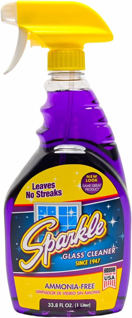 Sparkle Glass Cleaner, Ammonia-free, 33.8 oz. (Pack of 1)
